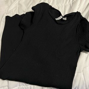 H&M bodycon black dress